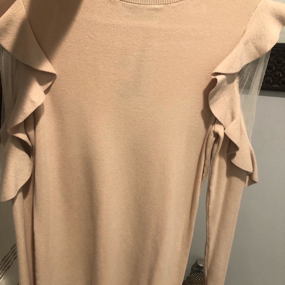 GARCIA Nude lite sweater with mesh side accent on both sleeves,stunning Spain - Picture 1 of 9